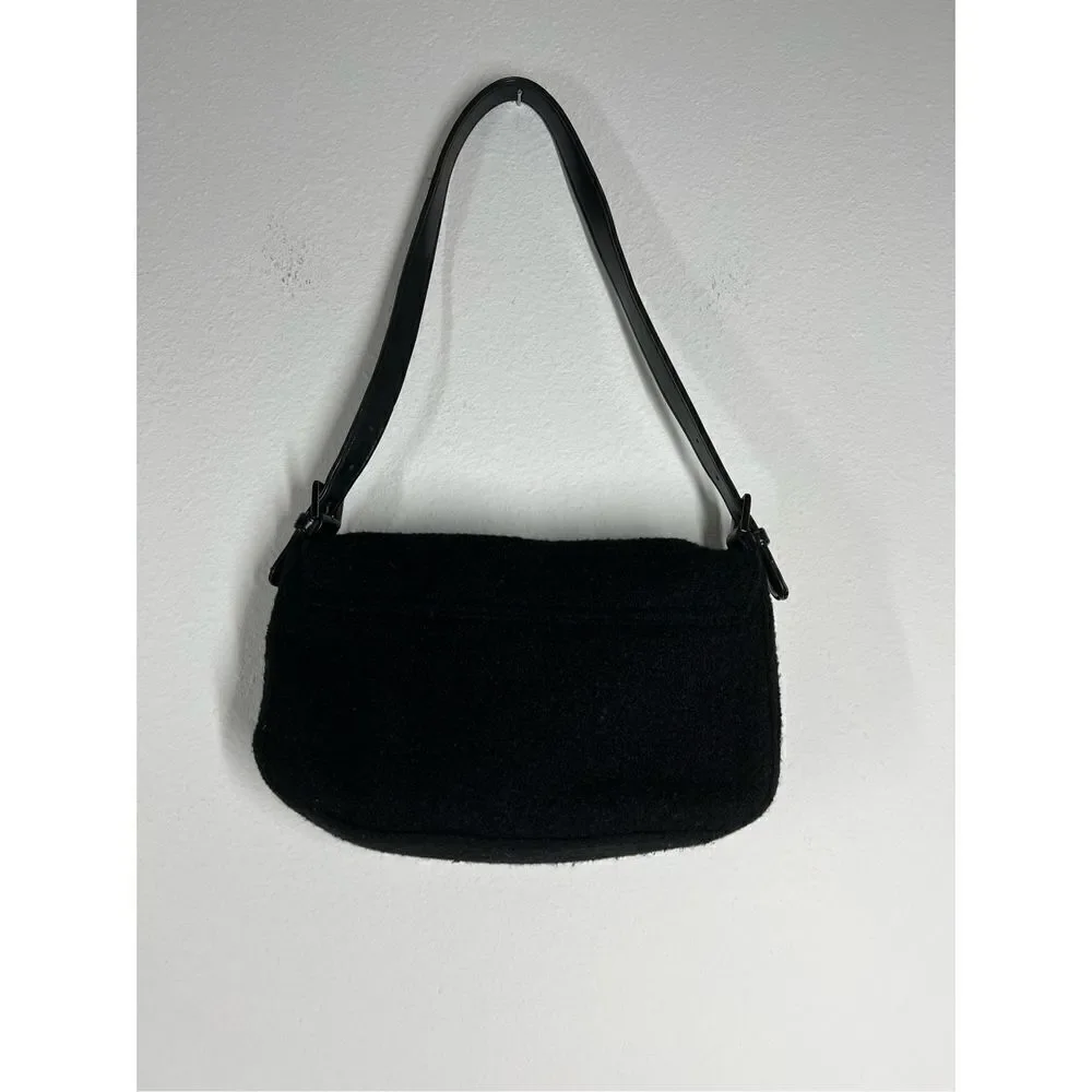 BECHAMEL BAGUETTE CLOTH HANDBAG Hobo Black
